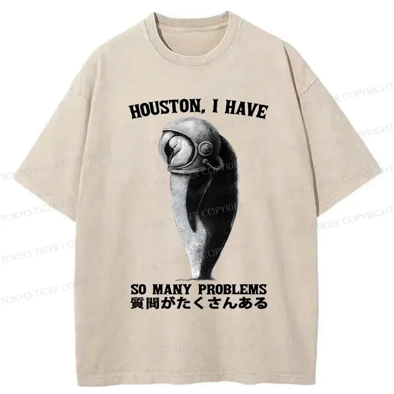 Kyoto-Lion I Have So Many Problems Washed T-Shirt