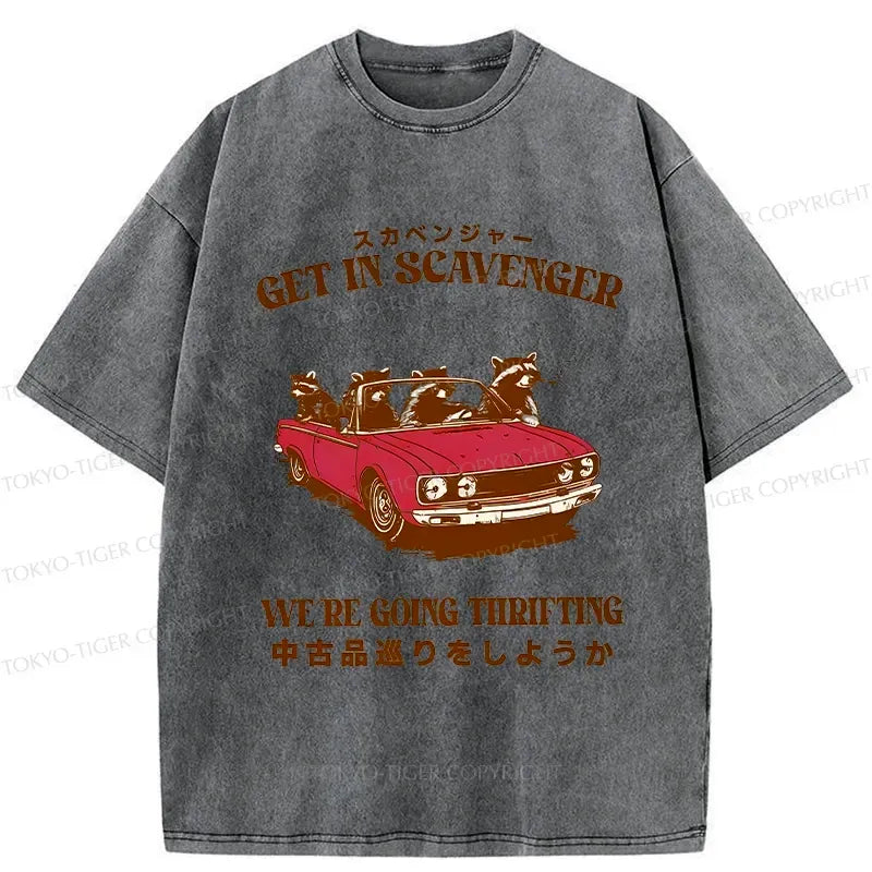 Kyoto-Lion Get In Scavenger Washed T-Shirt
