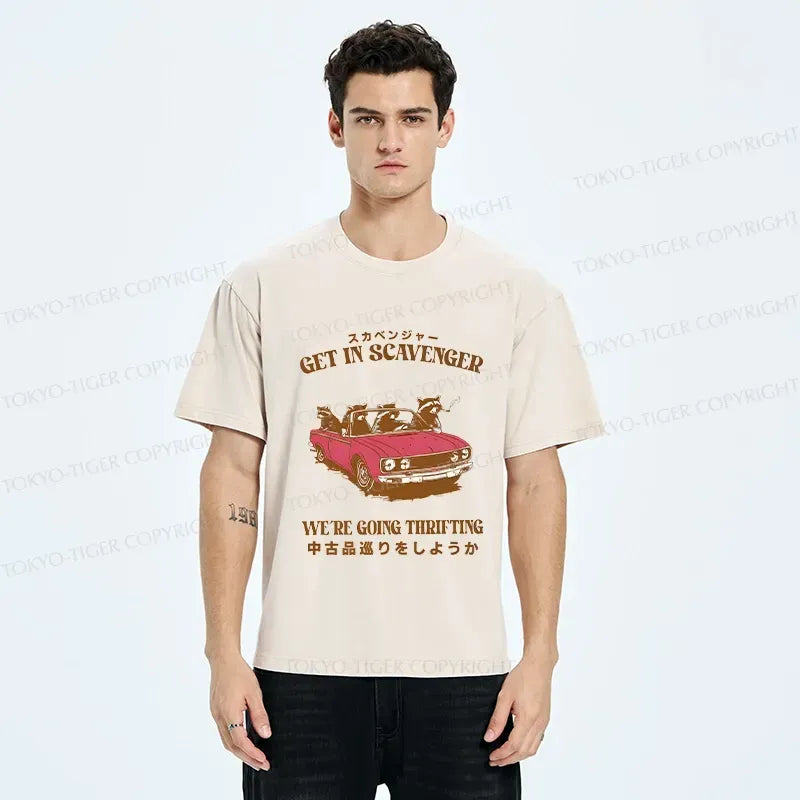 Kyoto-Lion Get In Scavenger Washed T-Shirt