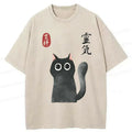 japanese mystical cat unisex tee