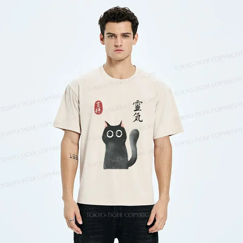 japanese mystical cat unisex tee