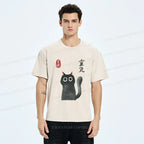 japanese mystical cat unisex tee