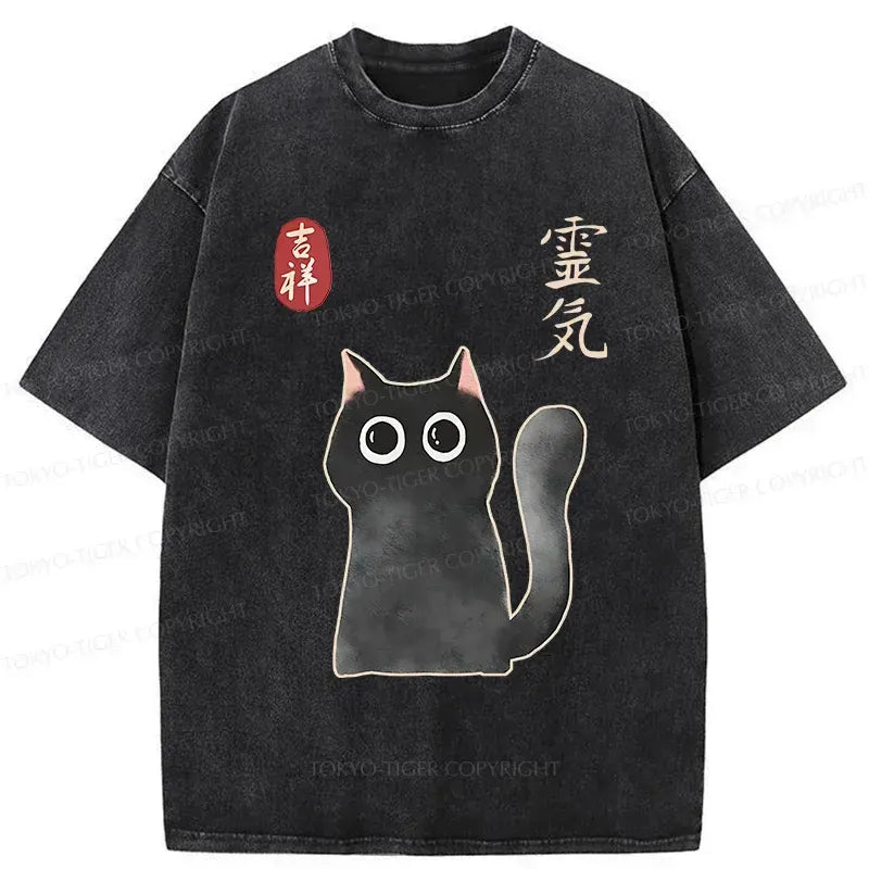 japanese mystical cat unisex tee