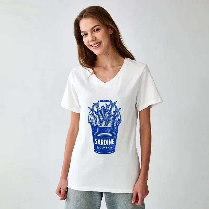 Japanese Vintage V-Neck T-Shirt Best Seller