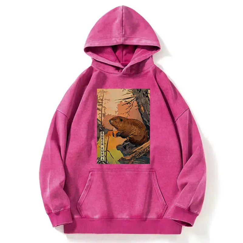 unisex Kyoto lion beaver hoodie comfortable gift