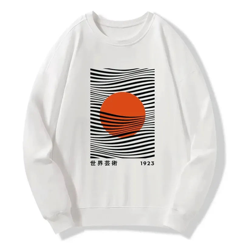 Kyoto-Lion Minimalist Art Sun Classic Sweatshirt