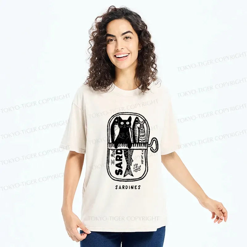 vintage cat tee summer gift for her