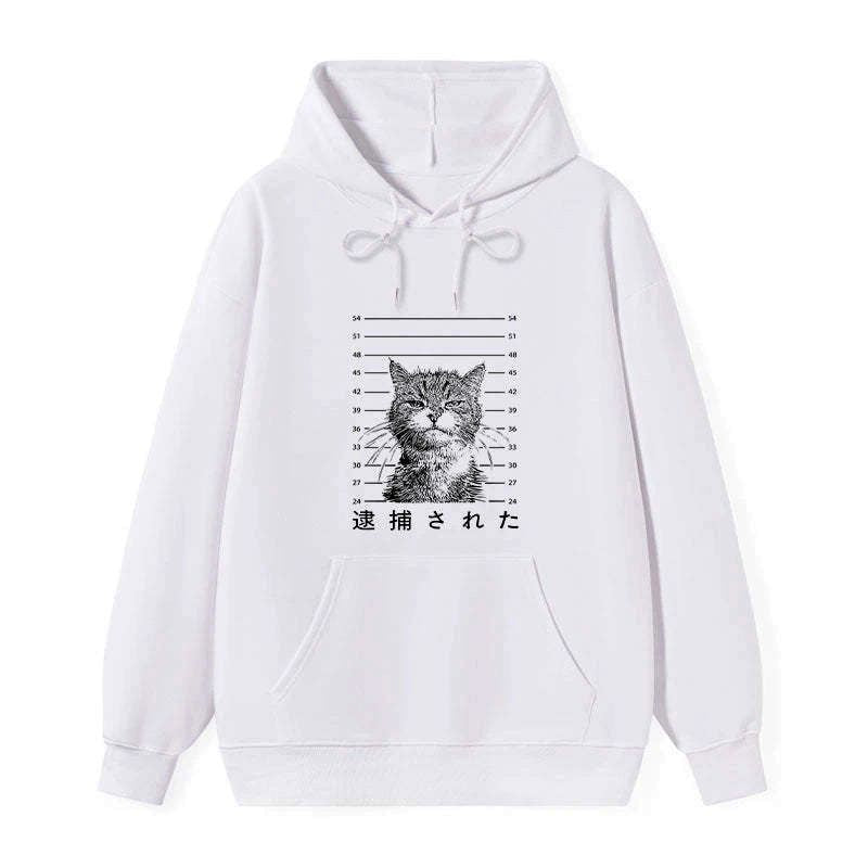 Classic Kyoto cat hoodie for streetwear