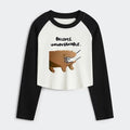 Japanese Vintage Crop Top for Streetwear