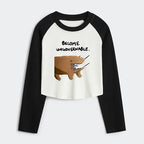 Japanese Vintage Crop Top for Streetwear