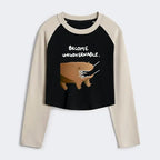 Japanese Vintage Crop Top for Streetwear