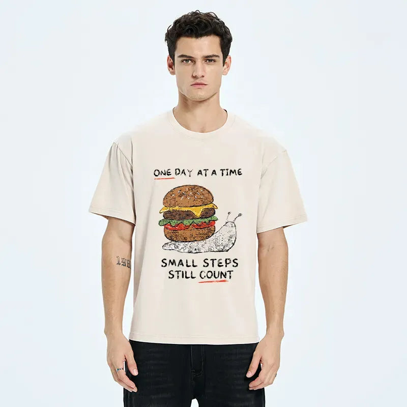 Japanese meme washed t-shirt for streetwear