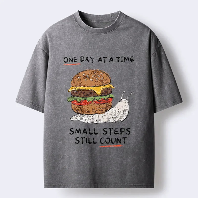 Tokyo?Tiger Hamburger Snails Meme Washed T-Shirt
