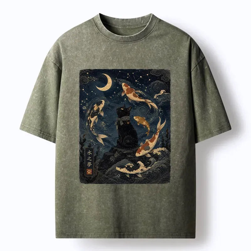 Ukiyo-e Cat T-Shirt Gift Idea