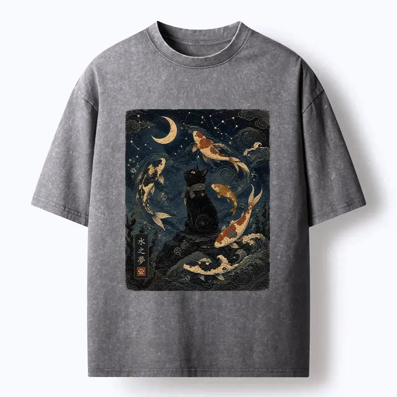 Ukiyo-e Cat T-Shirt Gift Idea