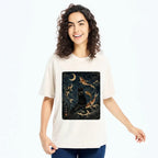 Japanese Vintage Black Cat T-Shirt