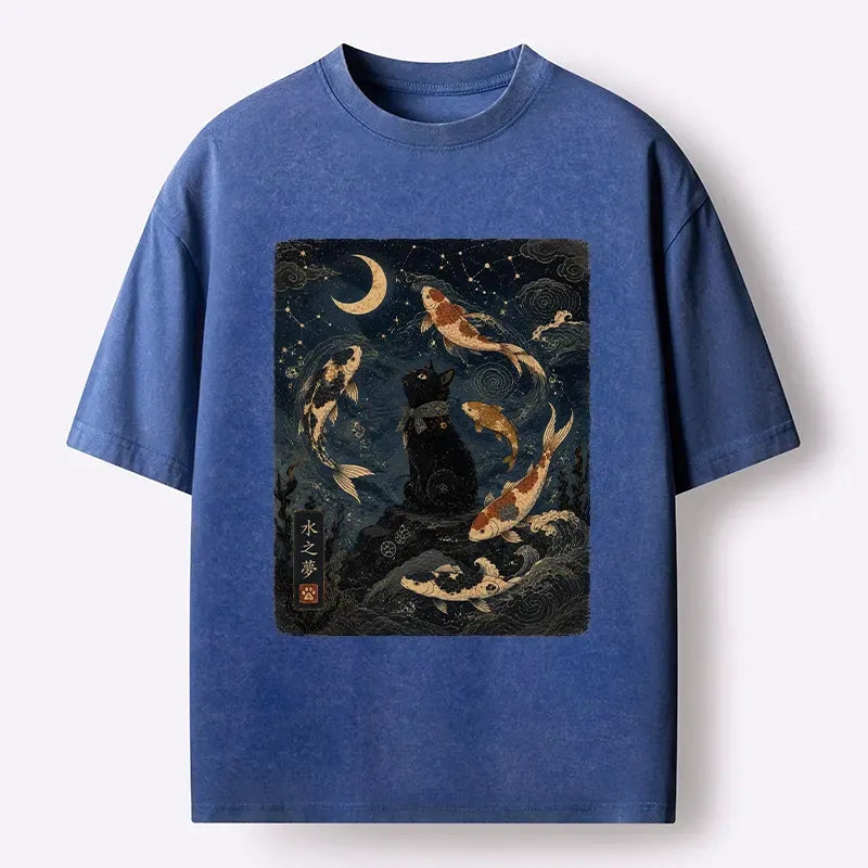 Ukiyo-e Cat T-Shirt Gift Idea