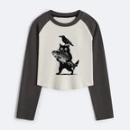 black raglan t-shirt for summer vacation