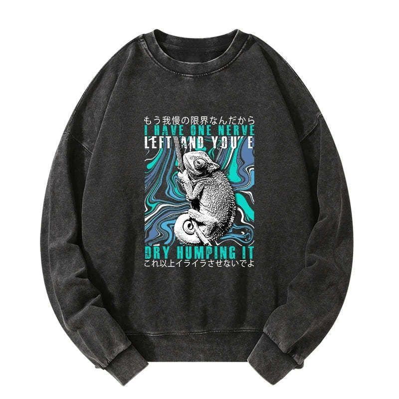 Funny chameleon sweatshirt for men