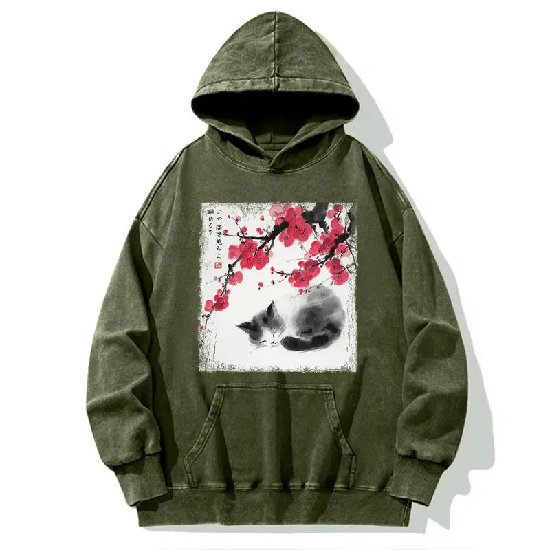 Japanese Cat Hoodie for Daily Wear