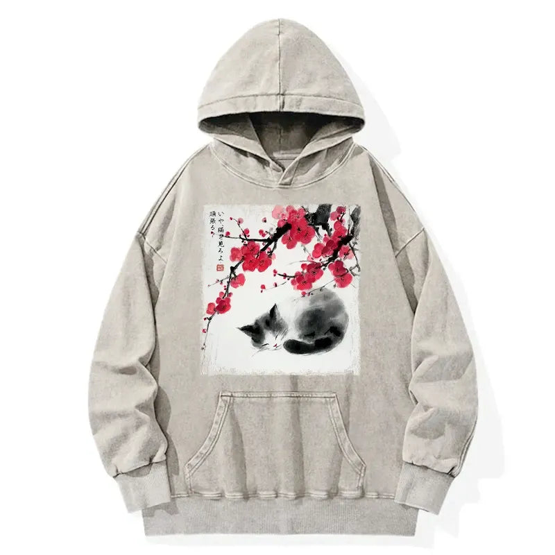 Japanese Cat Hoodie for Daily Wear