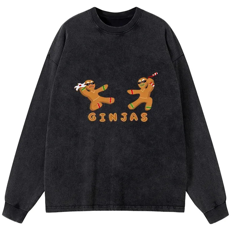 Japanese Ninja Long Sleeve T-Shirt for Men