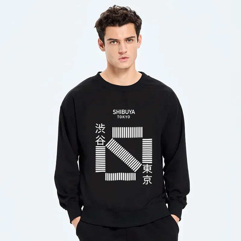 Comfortable Japanese Sweatshirt for City Walk
