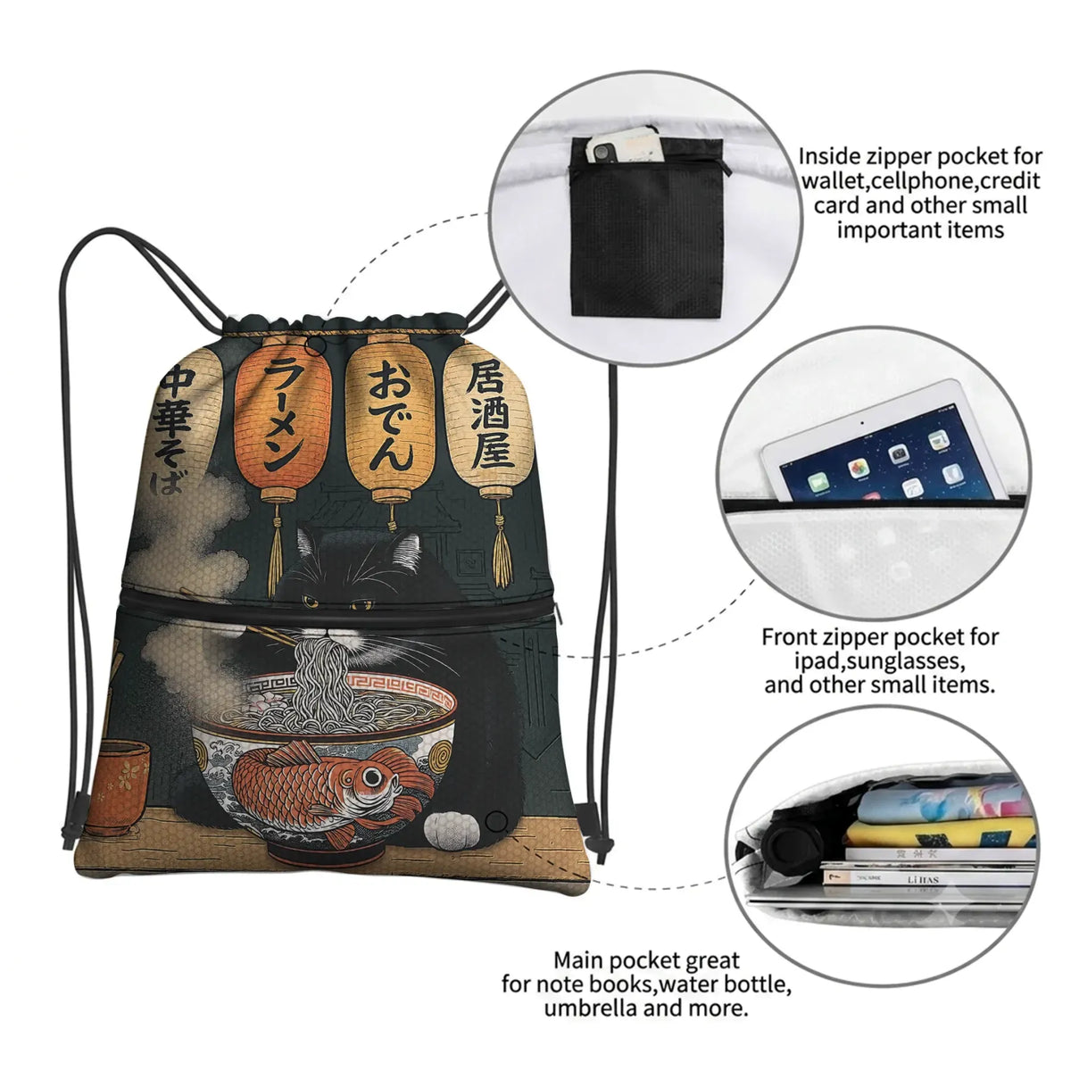 Waterproof Drawstring Backpack for Gym