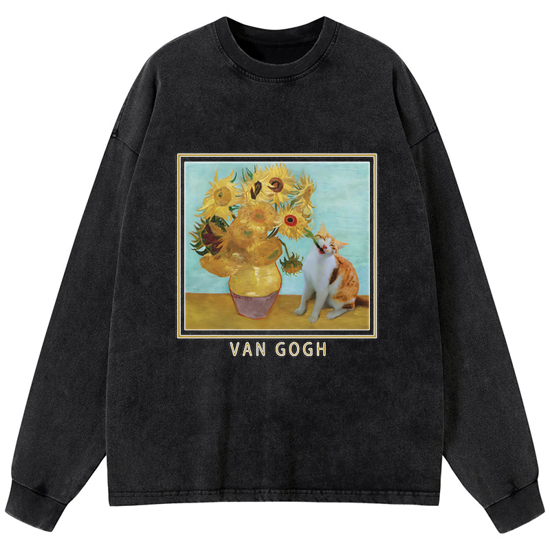 Kyoto Lion washed long sleeve t-shirt