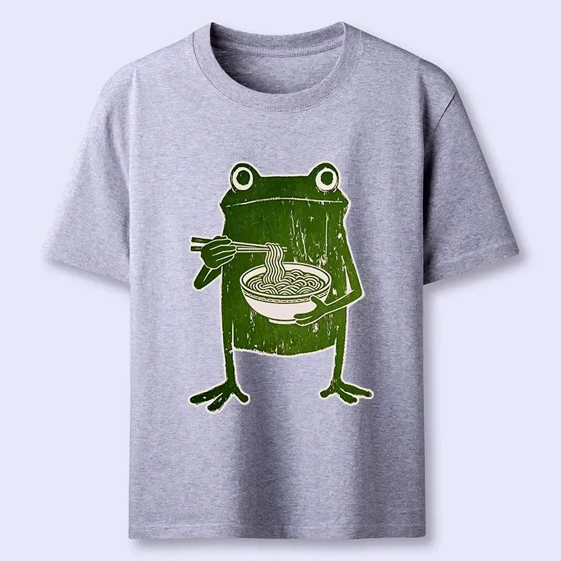 Chopstick frog ukiyo-e shirt