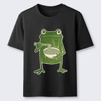 Chopstick frog ukiyo-e shirt