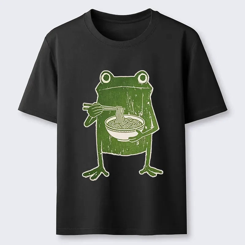 Chopstick frog ukiyo-e shirt
