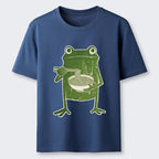 Chopstick frog ukiyo-e shirt