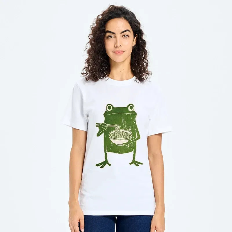 Chopstick frog ukiyo-e shirt