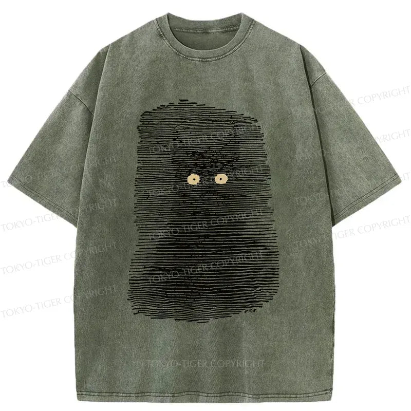 Dark Washed Cat T-Shirt Free Shipping