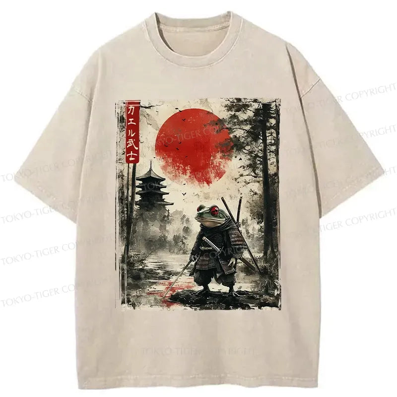 Unisex Samurai Frog Tee for Casual Wear