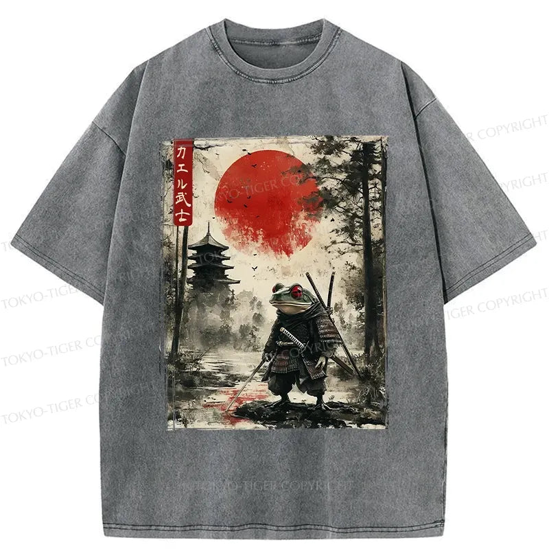Unisex Samurai Frog Tee for Casual Wear