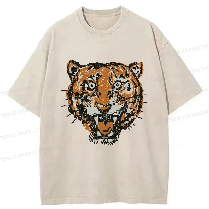 Kyoto-Lion Vintage Japan Tiger Washed T-Shirt