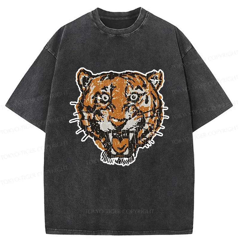 Kyoto-Lion Vintage Japan Tiger Washed T-Shirt