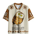 Funny Owl Meme Mesh Jersey for Summer
