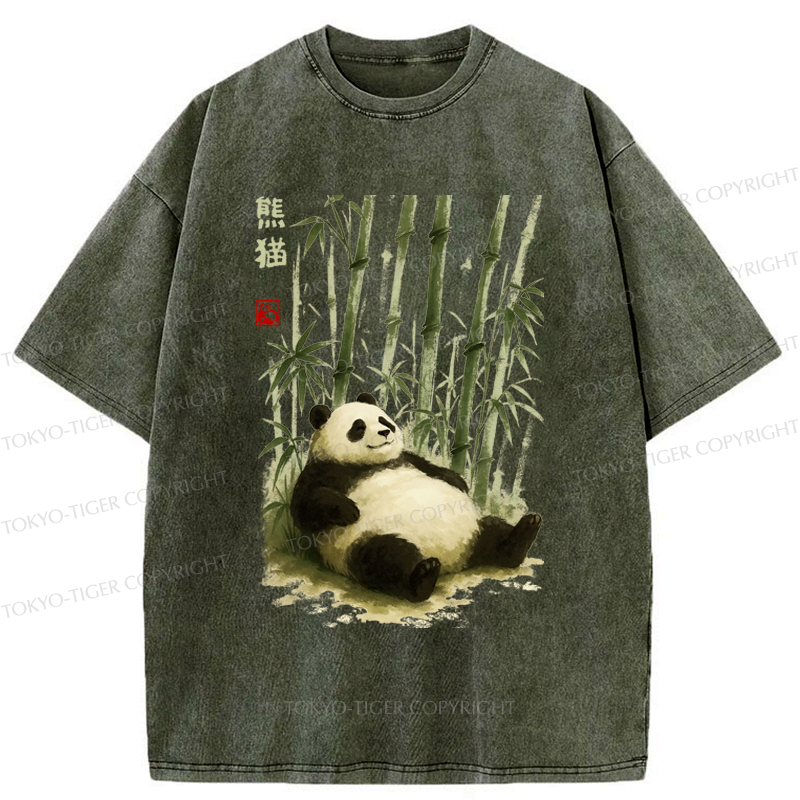 Japanese Unisex Panda T-Shirt Cotton