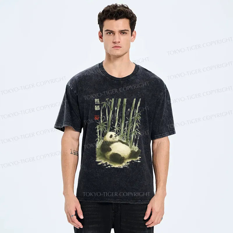 Adorably Clumsy Panda T-Shirt for Weekend