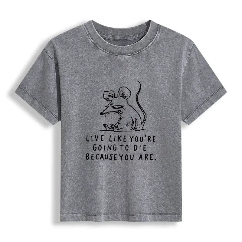 funny sarcastic rat life truth tee