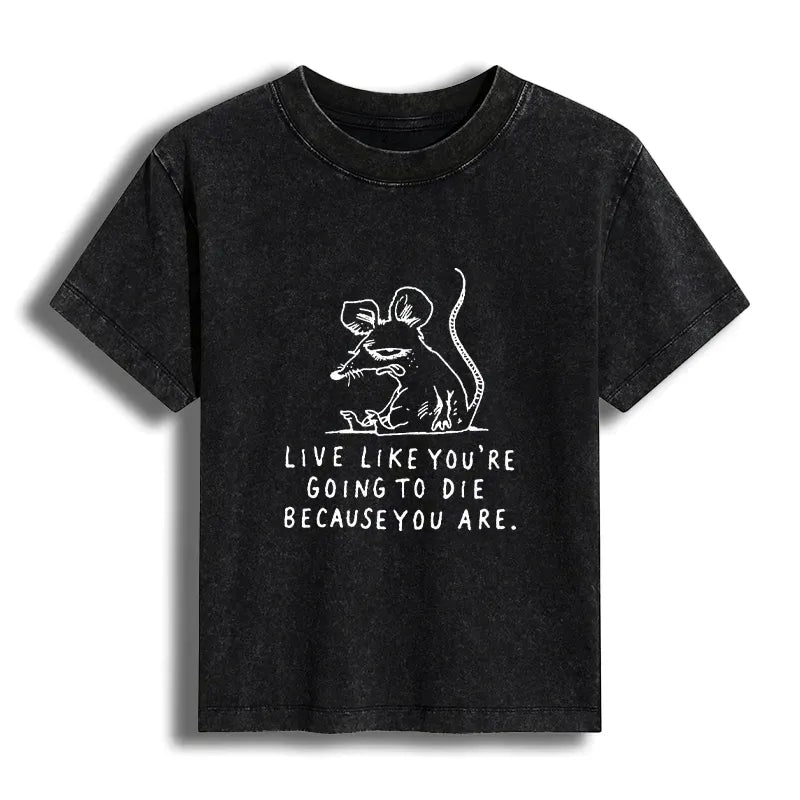funny sarcastic rat life truth tee