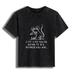 funny sarcastic rat life truth tee