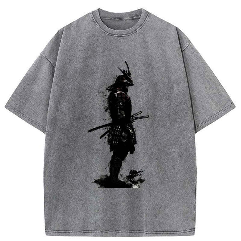 vintage japanese samurai t-shirt for daily wear