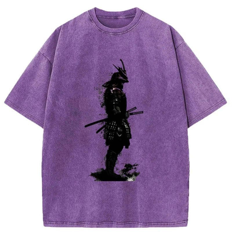 kyoto lion armored samurai washed t-shirt