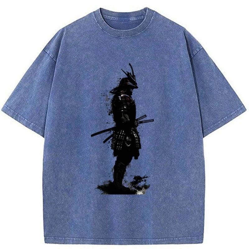 vintage japanese samurai t-shirt for daily wear