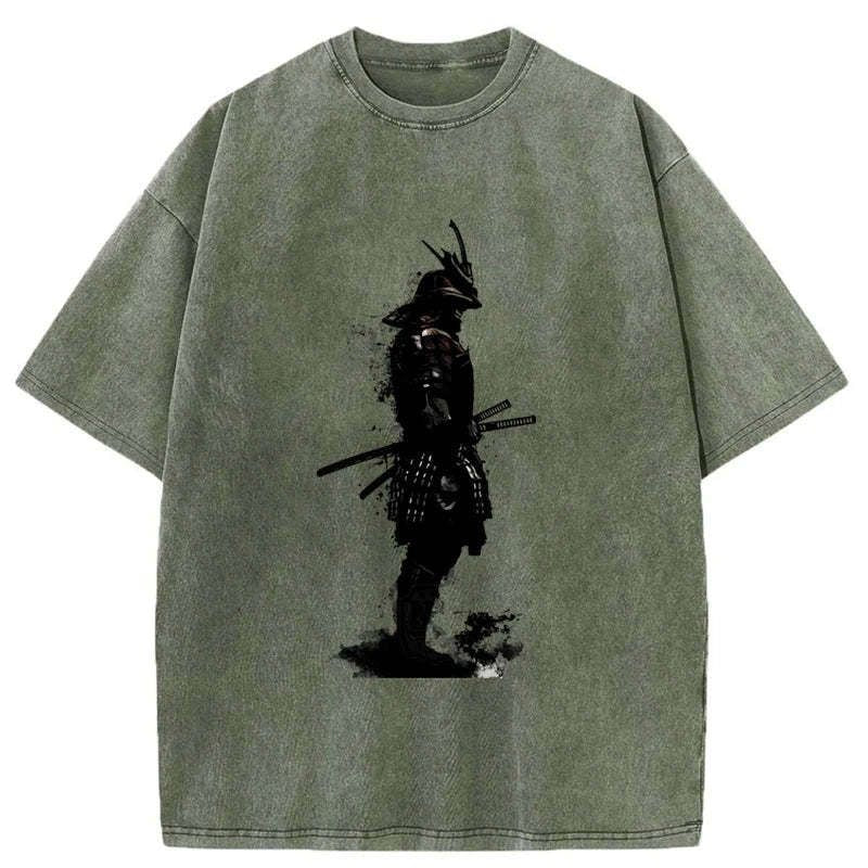 vintage japanese samurai t-shirt for daily wear