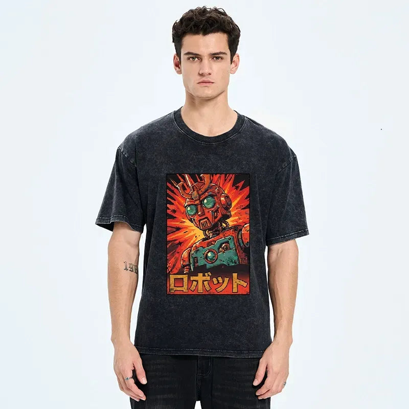 Japanese Robot Shirt Gift for Him
